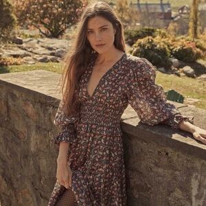 DOEN Cecily Paisley Midi Dress